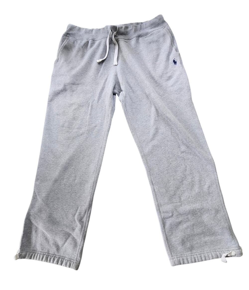 Polo Ralph Lauren Men's Grey Jogger Sweatpants Drawstring Ankles, Size Large